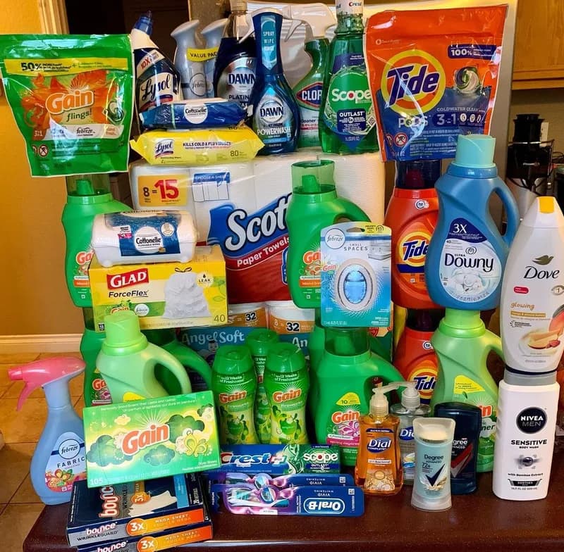 Tide, Gain, Scott, Scope, Downy, Dove & Glad bags — brand bonanza!